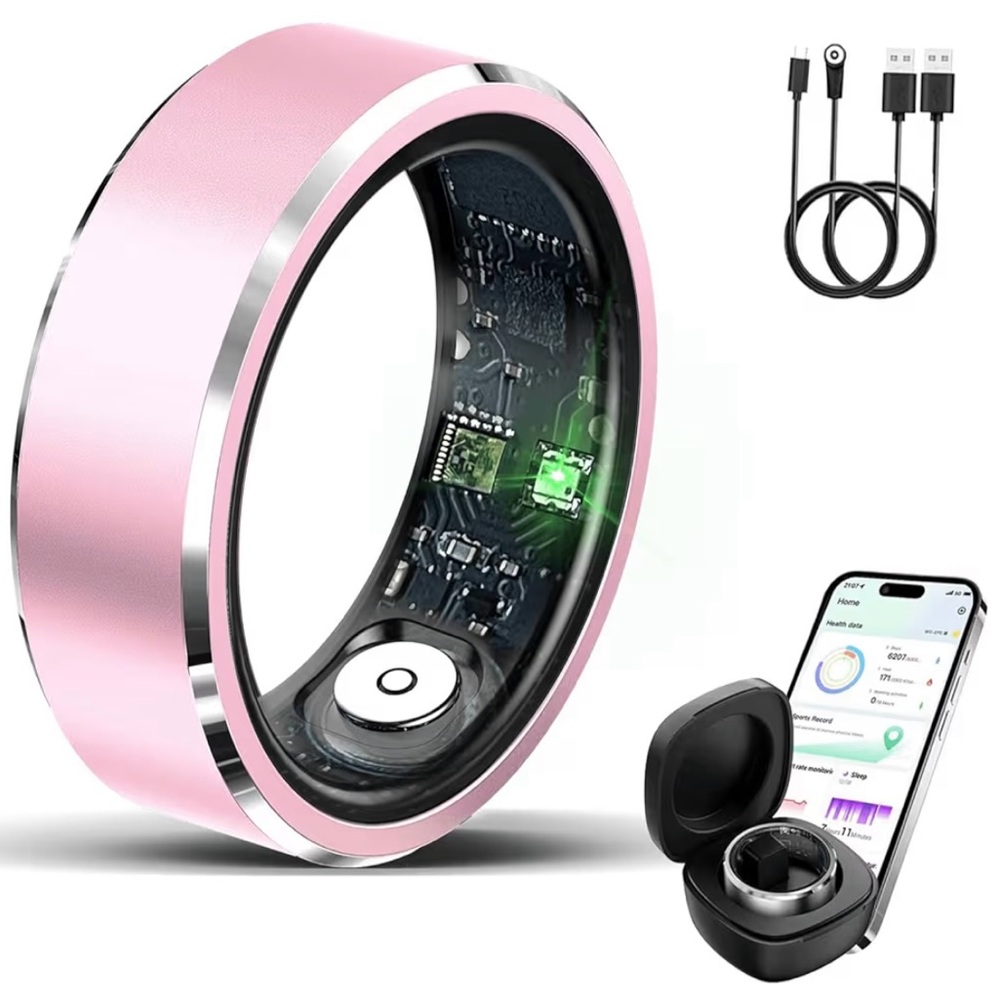 Smart Pink Ring with Charging Cable size 8
Brand New sealed